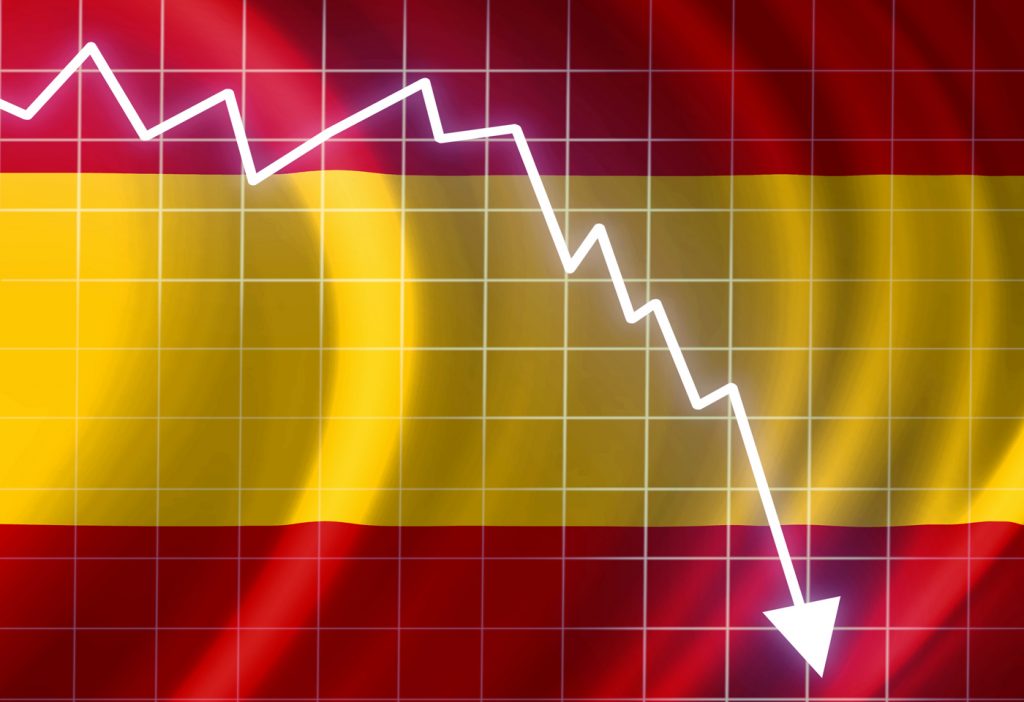 Spain-flag-debt-crisis