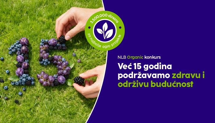 Otvoren jubilarni 15. NLB Organic konkurs:  Veći nagradni fond i nova poljoprivredna kategorija